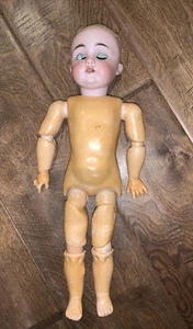 Antique German Bisque Head Kestner 143 Doll Original Jointed  Wrist Body - Picture 1 of 12