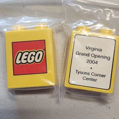 LOT OF 15 Lego Store Duplo Promo Brick Virginia  2004 Tysons Corner Center - Image 1 of 2