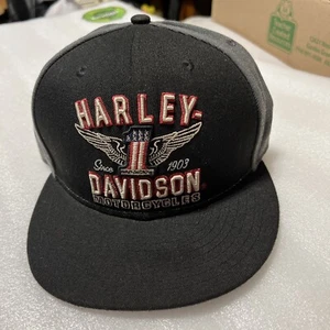 Harley Davidson 7 1/8 Fitted Hat Small Genuine Motorclothes 59fifty - Picture 1 of 7