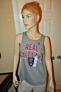 MLS Branded Real Salt Lake Women's Heathered Gray Tank Multiple Sizes NWOT - Picture 1 of 8