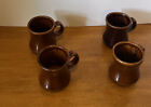 Set Of 4 Vintage Chefs Ware Coffee Mug 205 Usa Made Brown Restaurant Mugs