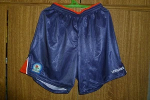 Blackburn Rovers Uhlsport Vintage Football Shorts 3rd 1998/1999/2000 Men Size M - Picture 1 of 10