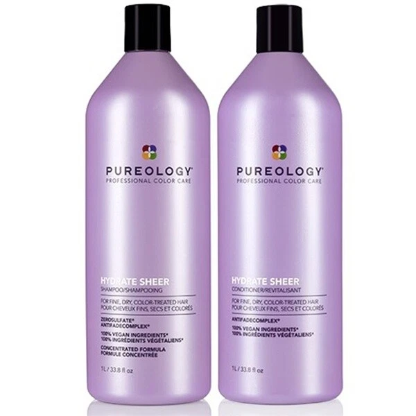 Pureology Hydrate Sheer Shampoo and Conditioner Liter Duo Set New Bottle Design - Image 1 of 1