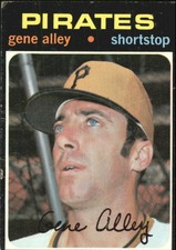 1971 Topps Pittsburgh Pirates Baseball Card #416 Gene Alley - VG
