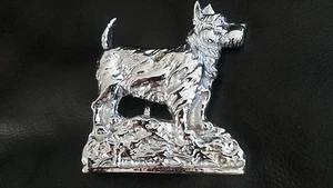 Scottish Terrier / Terrier Dog - Chrome Door Knocker - Picture 1 of 1