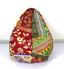 Handmade Quilted Kantha Cotton Floral Bohemian Home & Living Bean Bag Chairs c
