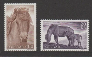 FAROE ISLANDS Horses of Faroe Islands Set of 2 MNH $4.80 - Picture 1 of 1