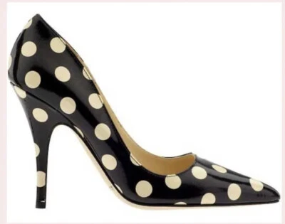 Kate Spade ‘Licorice’ polka dot pointed toe pumps 38.5 - Изображение 1 из 4
