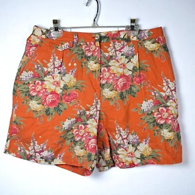 Pantalones Cortos De Colección Lauren Ralph Lauren Estampado Floral Lino Mujer 16 Bolsillos Coloridos LEER Foto 1 de 4