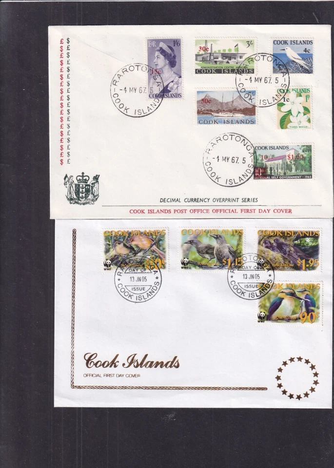 Cook I Birds choice FDC kingfisher white tern WWF - Image 1 of 1
