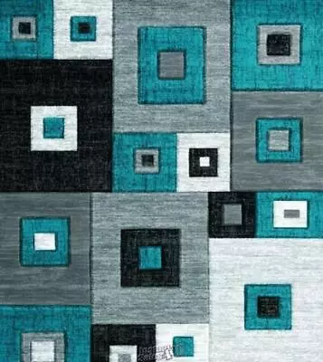 United Weavers-Of America Bristol 10 X 3 Turquoise Indoor Geometric Runner - Image 1 of 2