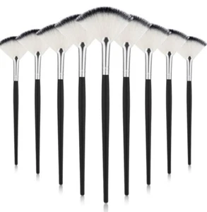 9 pezzi spazzole viso spazzole maschera ventilatore, spazzole applicatore viso morbido strumenti - Foto 1 di 7