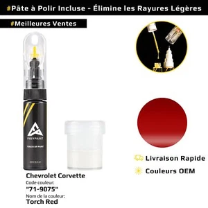 Peinture de retouche pour Chevrolet Corvette Code: 71/9075 Torch Red - Picture 1 of 10