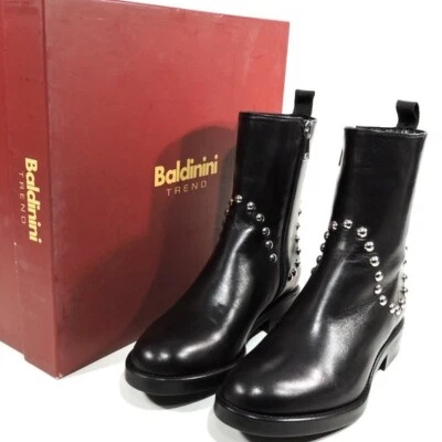 Botín cómodo de cuero suave negro para mujer BALDININI 🇮🇹 Foto 1 de 4