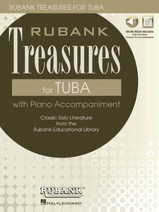 Rubank Treasures for Tuba Easy to Advanced Sheet Music Book & Play-Along Audio - Picture 1 of 1