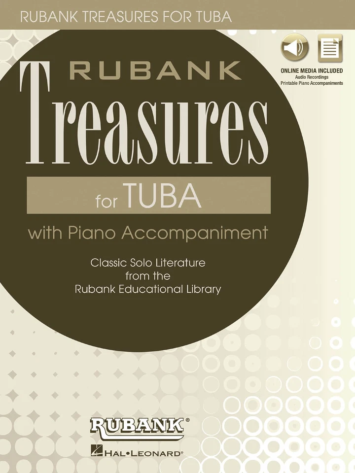 Rubank Treasures for Tuba Easy to Advanced Sheet Music Book & Play-Along Audio - Image 1 of 1
