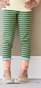 Matilda Jane Secret Fields Hudson Ribbed Leggings Striped Pants Size 6 - Picture 1 of 2