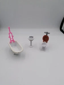 MATTEL - 1980 - DOLLHOUSE - SALLE DE BAIN - POUPÉE - VINTAGE - Foto 1 di 3