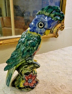 Vintage Stangl Kakadu Papagei Vogel Figur bunt - Bild 1 von 7