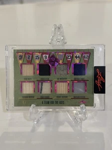 2025 Leaf Ruth Jeter McCarthy Mattingly Munson Maris Jackson Mariano 8 GU #/7 - Picture 1 of 2