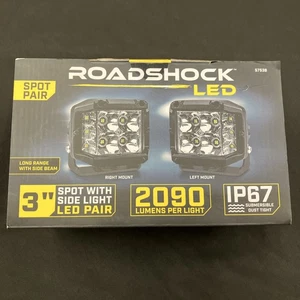 NEW Roadshock 57538 LED 3" Side Light Pair 2090 Lumens Per Light - Imagen 1 de 4