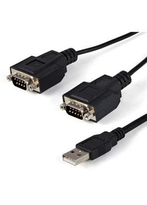 Startech ICUSB2322F  2-Port FTDI USB to Serial RS232 Adapter Cable - Image 1 of 3