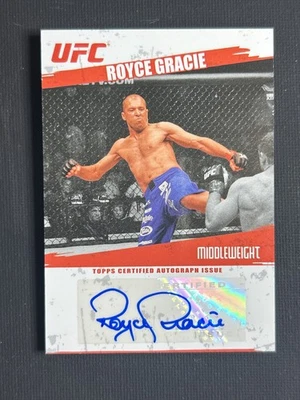2009 Topps UFC Round 2 Royce Gracie Auto Rookie RC Autograph #FA-RG  - Image 1 of 2