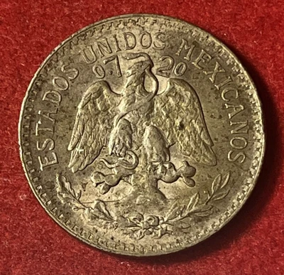 Mexico 50 Centavos 1920 Silver Coin KM#447 T8333 - Image 1 of 2