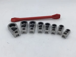 Blue Point 3/8" Drive 12-Point SAE Ratcheting Crowfoot Set (5/16-3/4") 8pc Set - Picture 1 of 9