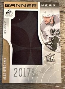 2017-18 UD SPGU ALEX OVECHKIN BANNER YEAR NHL ALL STAR SP GAME USED Capitals - Picture 1 of 4