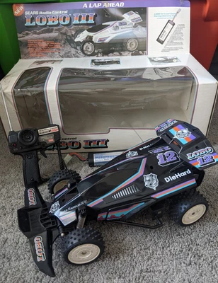 VTG 90s MIB SEARS 1:10 LOBO III R/C BUGGY NEAR MINT IN BOX WORKING TESTED REMOTE - Image 1 of 4