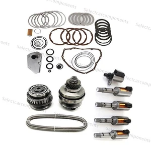 JF015E RE0F11A Transmission Master Rebuild Kit & Solenoid& Pulley Belt Chain Set - Picture 1 of 17