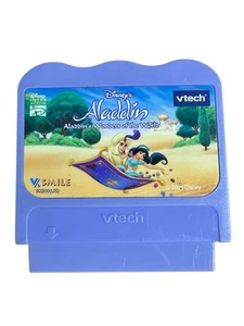 2005 Vtech V.smile Disney Aladdin Wonders Of The Words Game Cartridge - Picture 1 of 2
