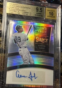 2020 Panini Select - Launch Autographs Aaron Judge Holo Prizm /99 Gem Mint 9.5 - Picture 1 of 5