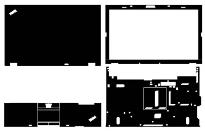 Carbon Vinyl Aufkleber Skin Cover für Thinkpad T410 14,1" Laptop Abziehbilder Schutz - Bild 1 von 4