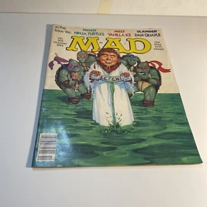 MAD MAGAZINE OCT 91 #306 VANILLA ICE, TEEN AGE NINJA TURTLES, DAN QUAYLE, SPORTS - Picture 1 of 5