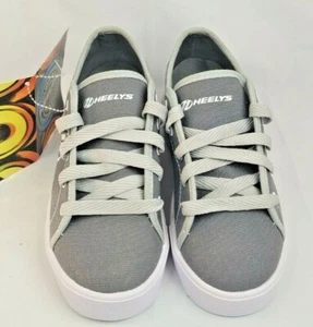 Niños/Jóvenes Heely's Gris/Blanco Cordones Nuevo con Etiquetas Juventud Tallas 4, 5, 1058 - Imagen 1 de 4