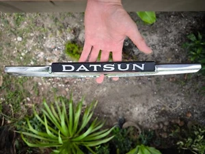 Datsun 710 160J 140J Violet Trunk  Emblem Badge Part no.84830-K1600 Genuine Used - Picture 1 of 17