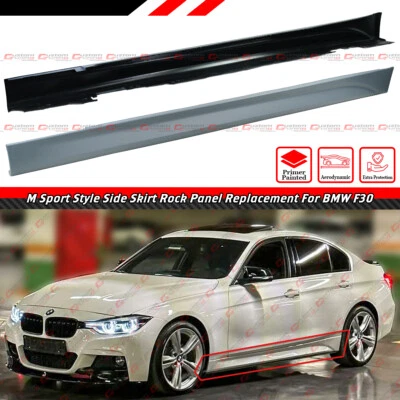 Repuesto de extensión de faldón lateral imprimación estilo deportivo M serie 3 BMW F30 12-18 Foto 1 de 4