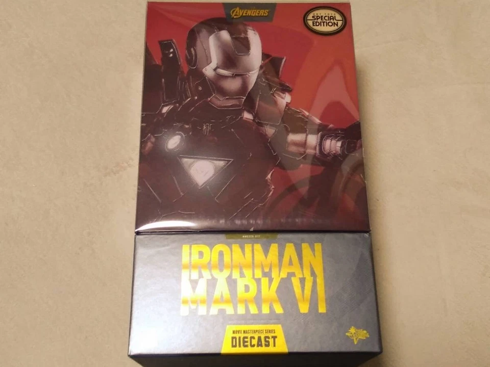 Hot Toys MMS378 Iron Man 1/6 Mark VI MK 6 Diecast Special Exclusive Bonus - Image 1 of 4