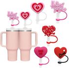 5 Pcs 10Mm Silicone Heart Straw Covers For Stanley 40&30 Oz Tumbler Cute Sili...