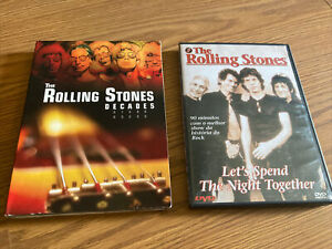 "2 seltene Rolling Stones DVDs ""Jahrzehnte""& ""Lass uns die Nacht zusammen verbringen"""