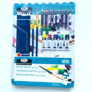 ROYAL LANGNICKEL ESSENTIALS MIXED MEDIA ARTIST PACK - 25 PC - Picture 1 of 3