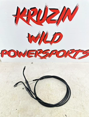 Cables de acelerador Harley Davidson Evo Softail negros corpullidos empujar tirar bonitos Foto 1 de 4