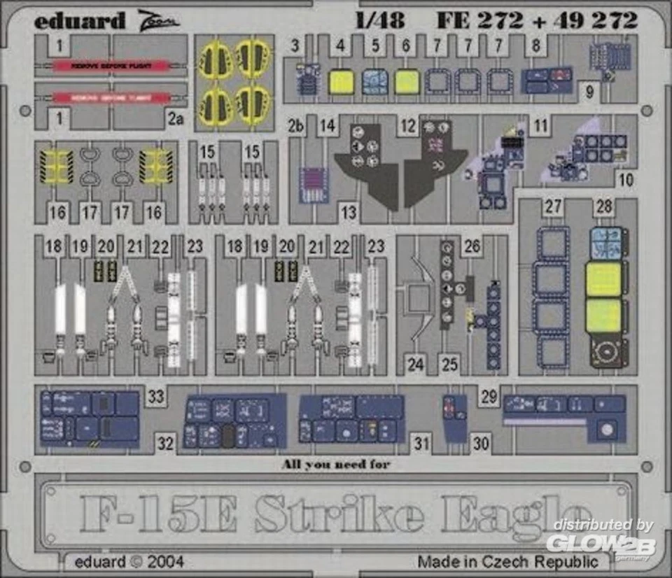 Eduard Accessories: F-15E Strike Eagle Interior Set in 1:48 [7242272] - Immagine 1 di 1