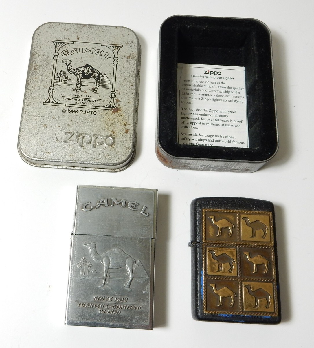 喫煙具【 ZIPPO Old Cigarette Package まとめ4個 】未使用 ジッポ 