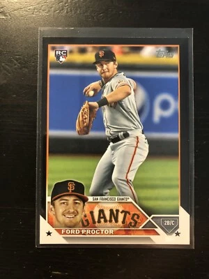 2023 Topps Series 2 Black Border /72 Ford Proctor RC #472 Rookie Card Giants - Image 1 of 2
