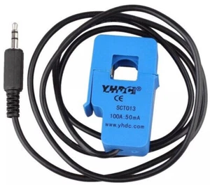 SCT-013-000 Non-invasive AC Current Sensor Clamp Core 100A : 50mA 3.5mm Jack - Picture 1 of 7