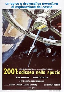 2001 - ODISSEA NELLO SPAZIO FILM 1968 POSTER 45X32CM CINEMA MOVIE