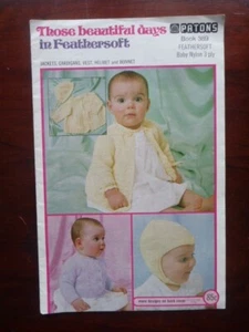 PATONS KNITTING & CROCHET PATTERN 389 - BABY CLOTHING - 3 PLY - 41-43-46-51CMS - Picture 1 of 2
